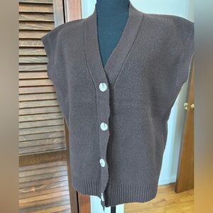 Song of Style Chocolate Knit Vest